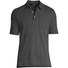 Men's Big Short Sleeve Cotton Supima Polo Shirt with Pocket