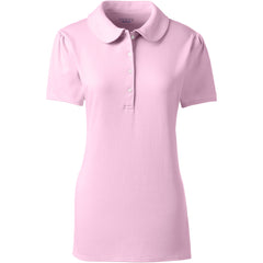 School Uniform Women's Short Sleeve Peter Pan Collar Polo Shirt
