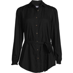 Women's Rayon Tie Waist Shirt