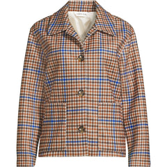 Women's Petite Heritage Brushed Print Shirt Jacket