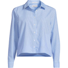 Women's No Iron Boxy Cropped Shirt