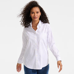 Women's No Iron Pinpoint Relaxed Fit Shirt