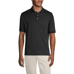 School Uniform Men's Banded Cuff Short Sleeve Supima Cotton Polo Shirt