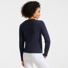 Women's American Flag Drifter Cable Sweater
