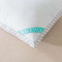 Waverly Antimicrobial 180 Thread Count Cotton Down Alternative Gusseted Bed Pillow