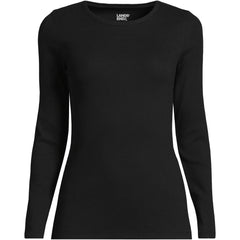 Women's Tall Long Sleeve Micro Rib T-Shirt