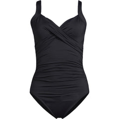 Women's DD-Cup Sweetheart Underwire Wrap One Piece Swimsuit