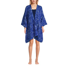 Women's Cotton Tie Front Kimono Cover Up