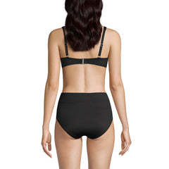 Women's Chlorine Resistant Twist Front Underwire Bikini Swimsuit Top