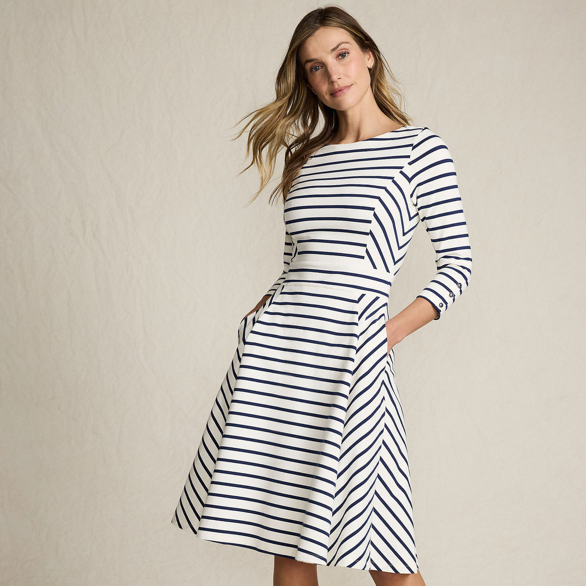 Women's Petite Starfish 3/4 Sleeve Dress