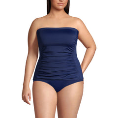 Women's Plus Size Bandeau Tankini Swimsuit Top