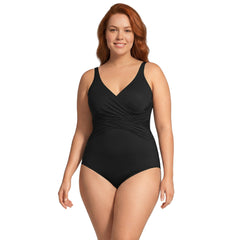 Women's Plus Size DDD-Cup New SlenderSuit Wrap One Piece Swimsuit