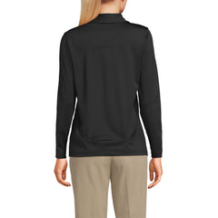 School Uniform Women's Rapid Dry Long Sleeve Sport Collar Polo
